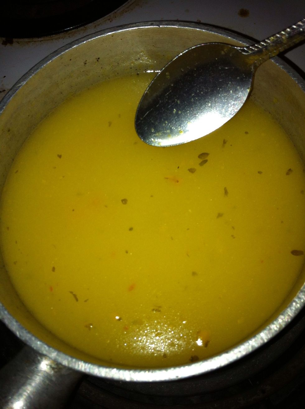 Cook soup according to directions on the can.