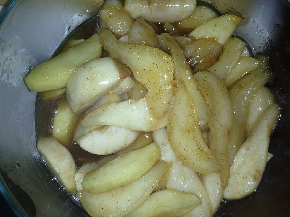 Cook the apples down