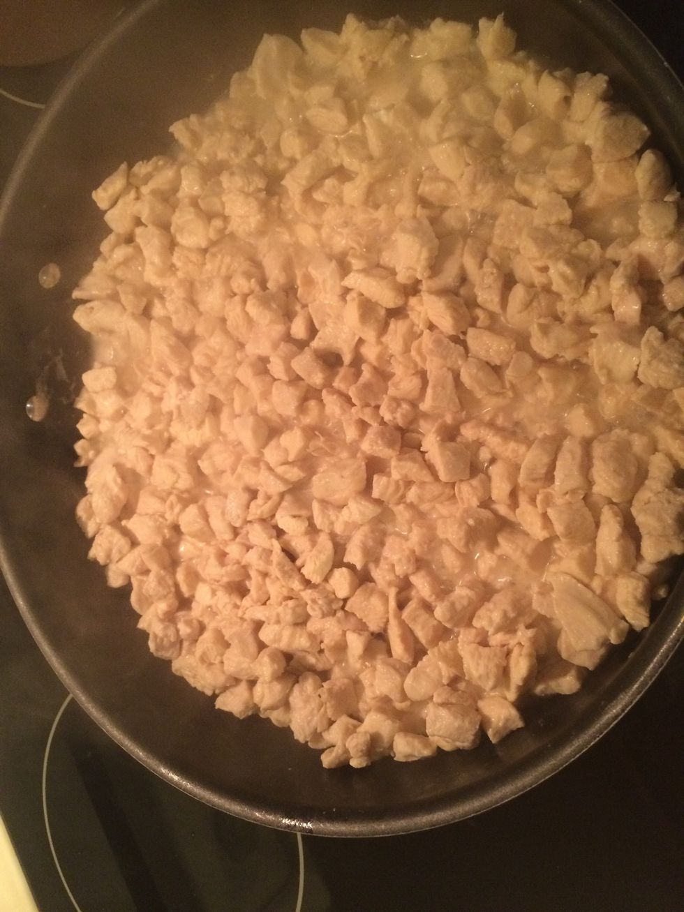Cook the chicken.
