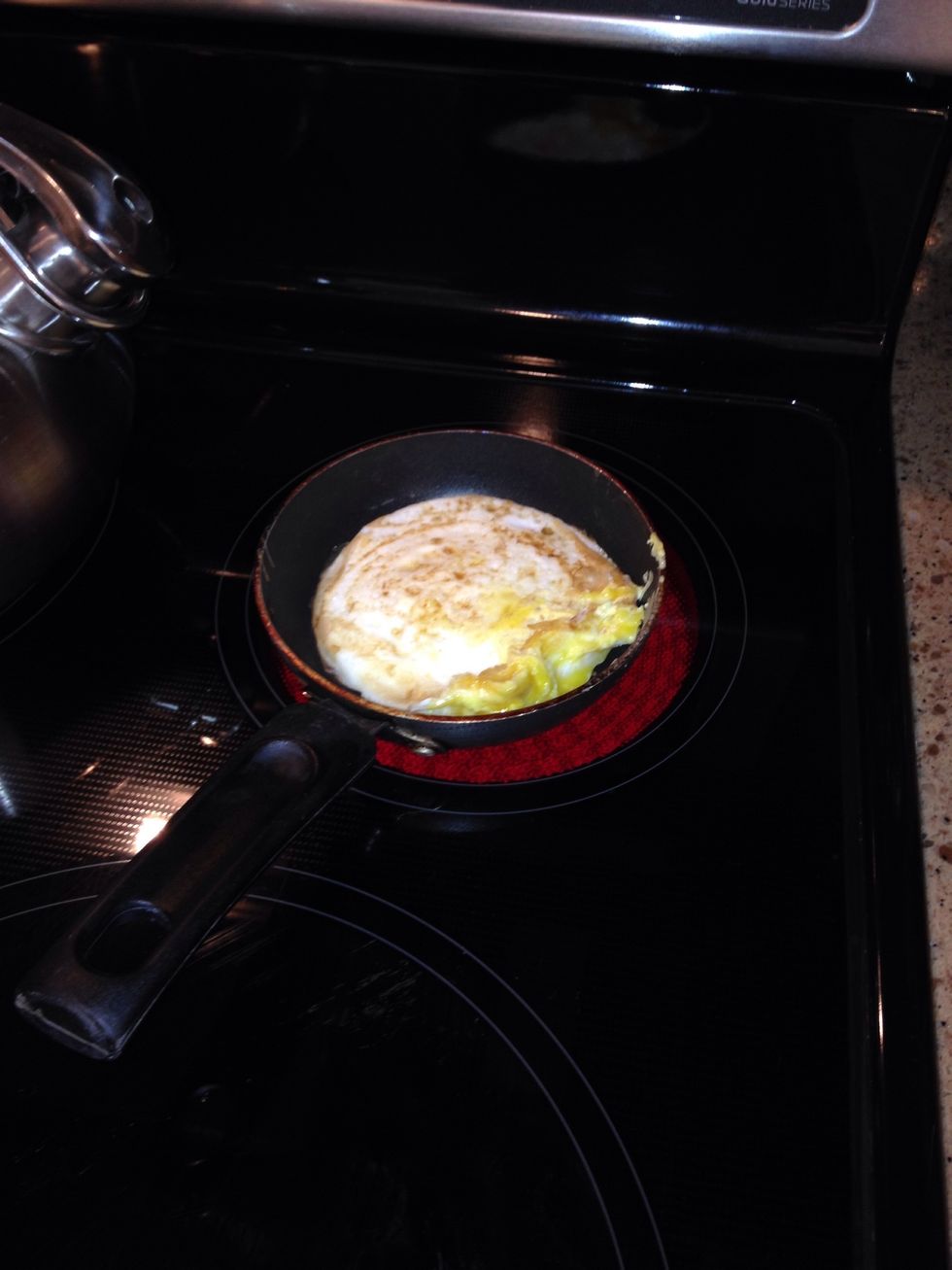 Cook the other side of the egg!
