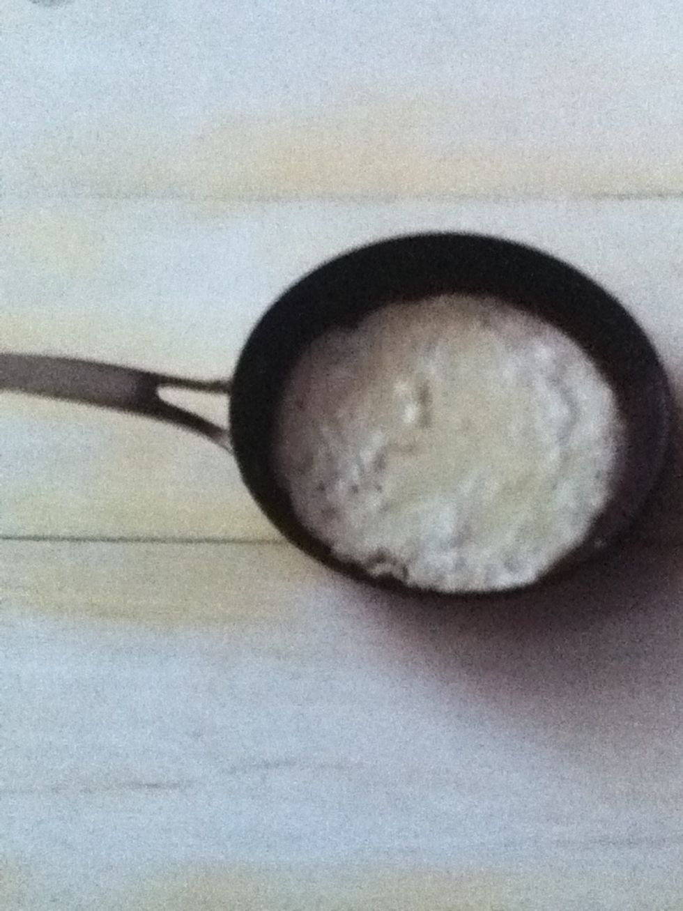 Cook the pancake on a high heat until set and golden underneath