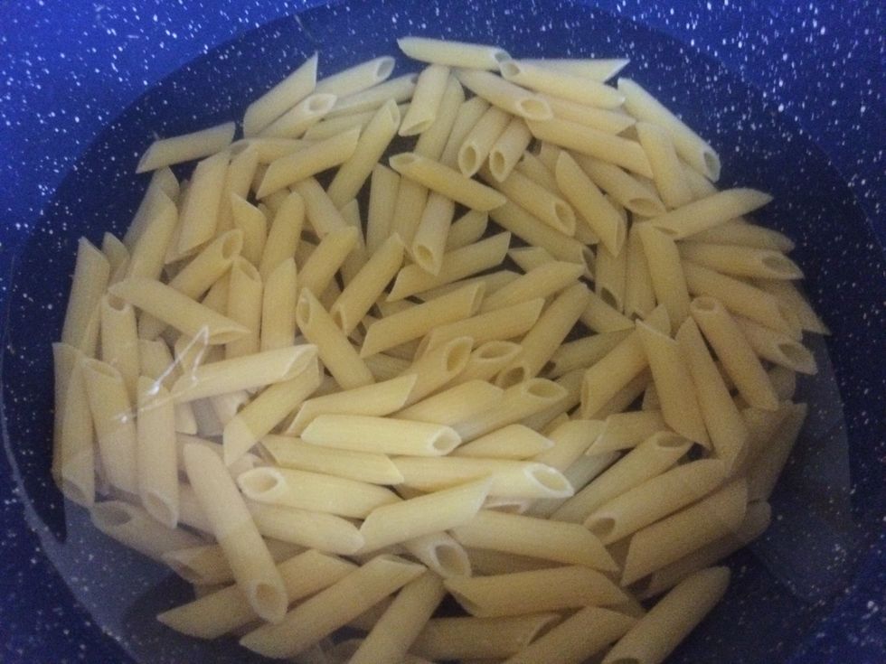 Cook the penne pasta