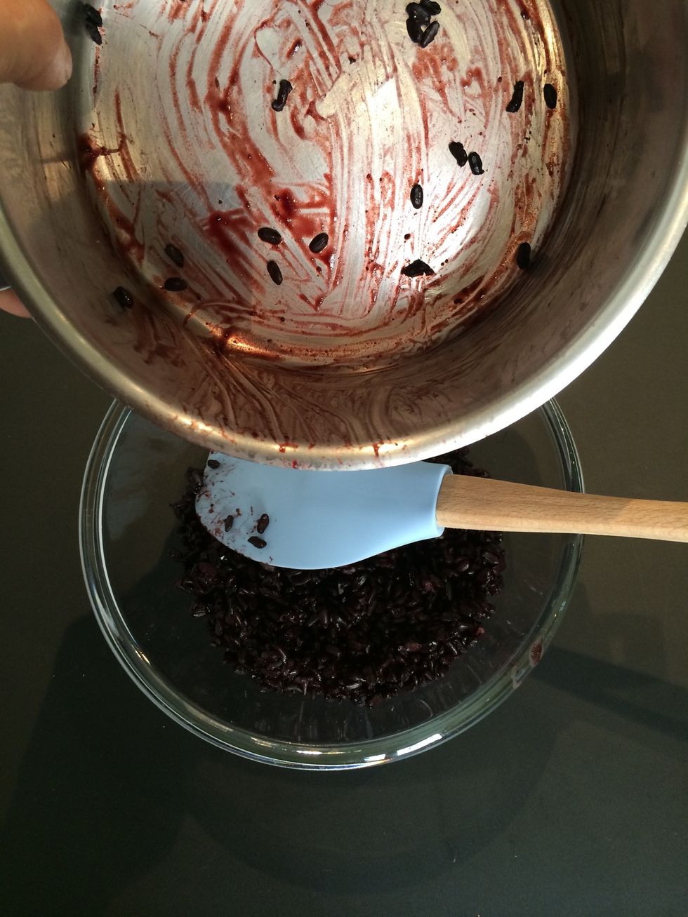 Cook the rice like you would cook any rice . 1/1 rice/water..