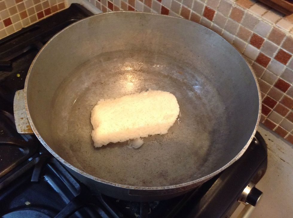 Cook the rice with around 2-3 cups of hot water