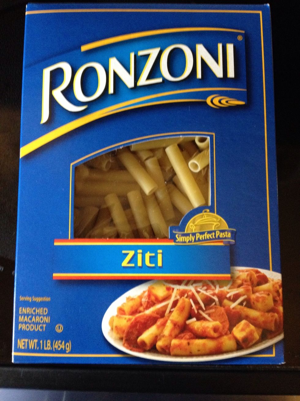 Cook the ziti for 8 minutes. It needed to be al dente.