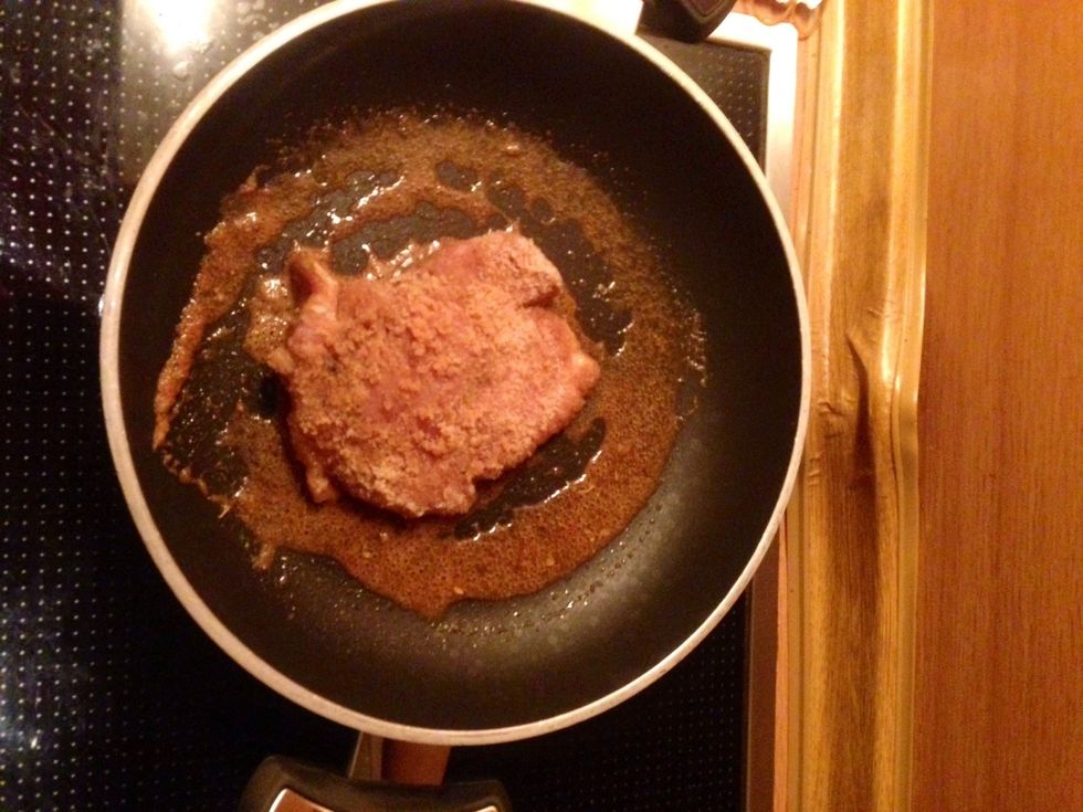 Cook them until both sides look reddish brown