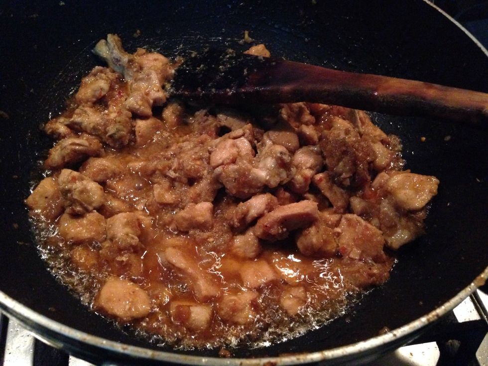 cook to completely eliminate water