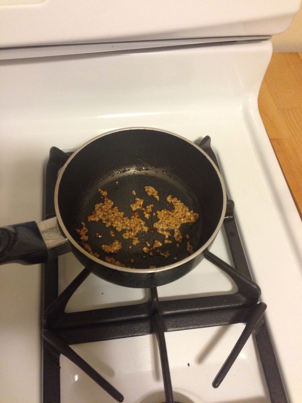 Cook until golden brown. (It usually takes about 1-2mins for me). Sit aside until later.