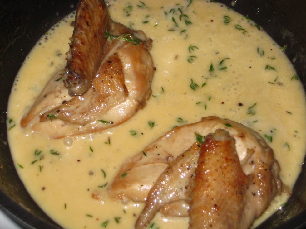 Cook until heated through then taste and adjust the seasoning