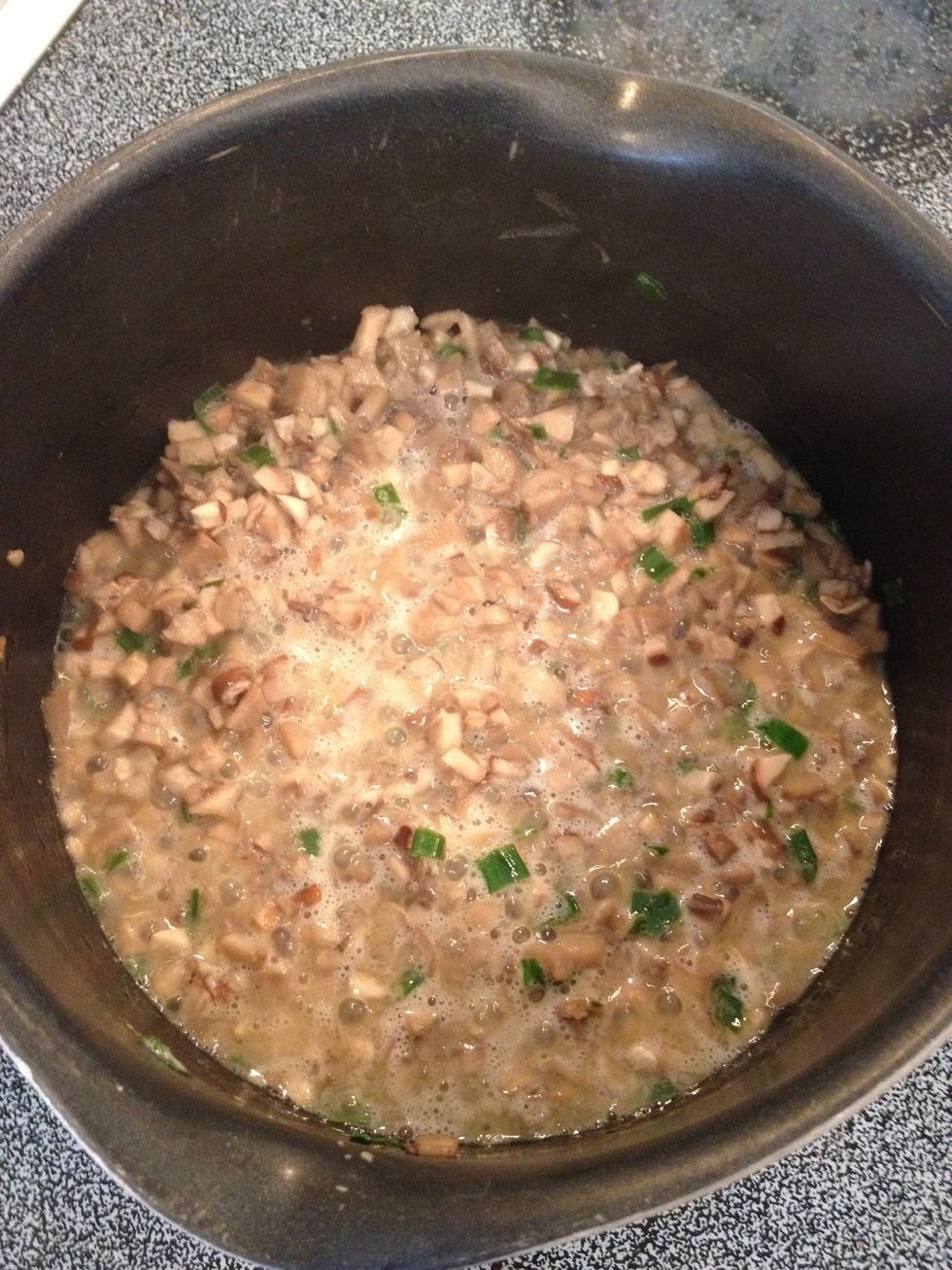 Cook until mushrooms are tender.