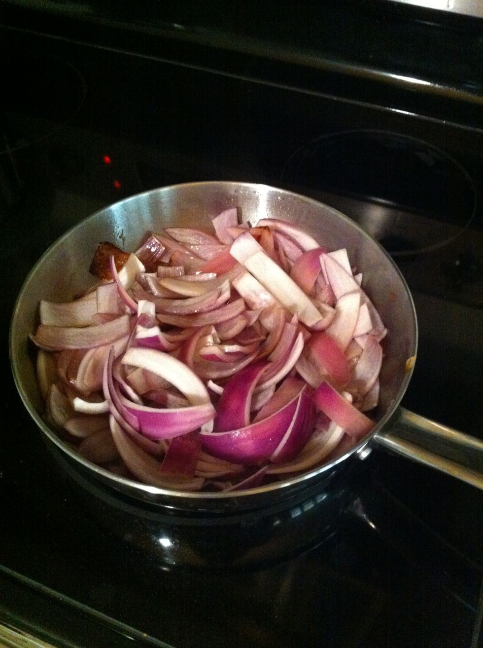 Cook until slightly translucent