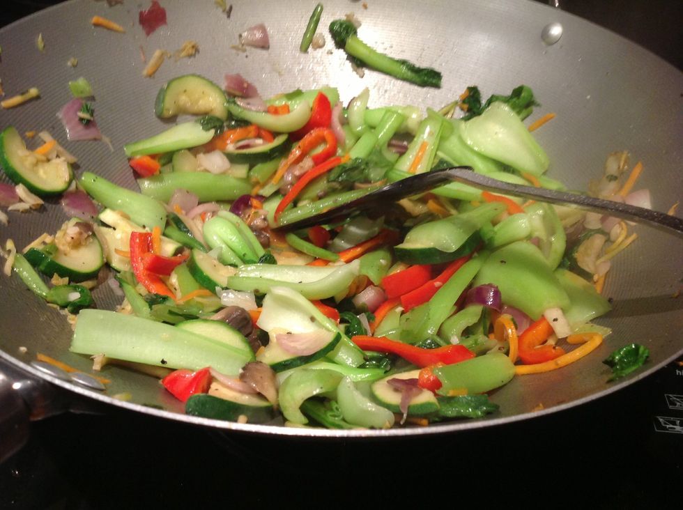 Cook until they look like this crunchy but still a bit soft the way I like them