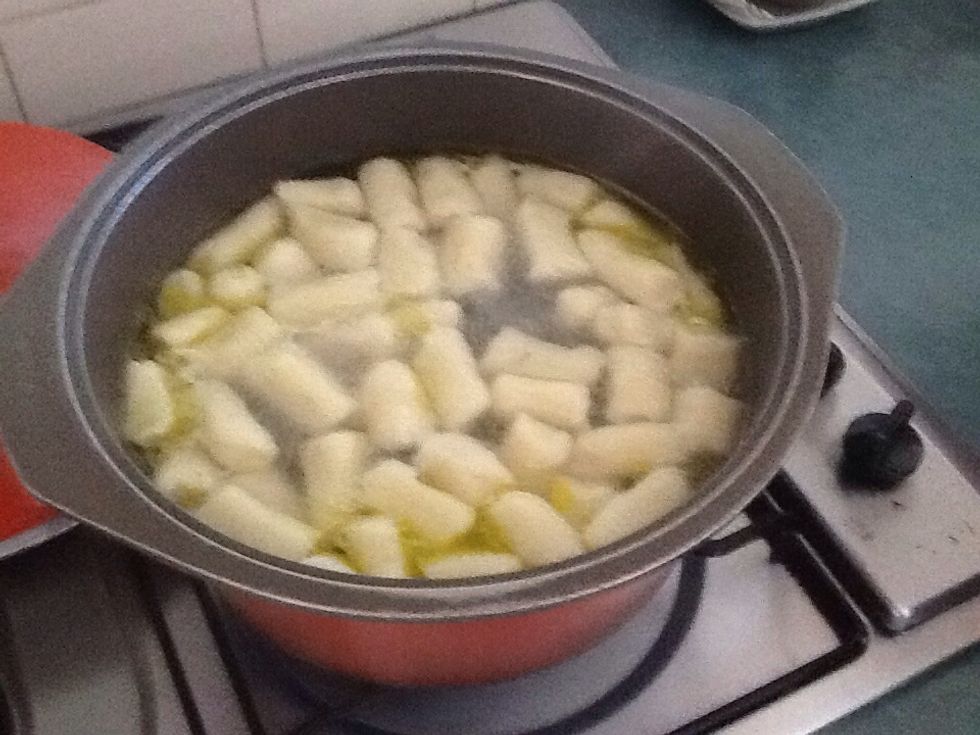 Cook until they reach the top