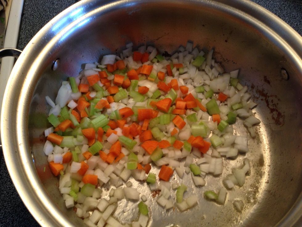 Cook your veggies til translucent