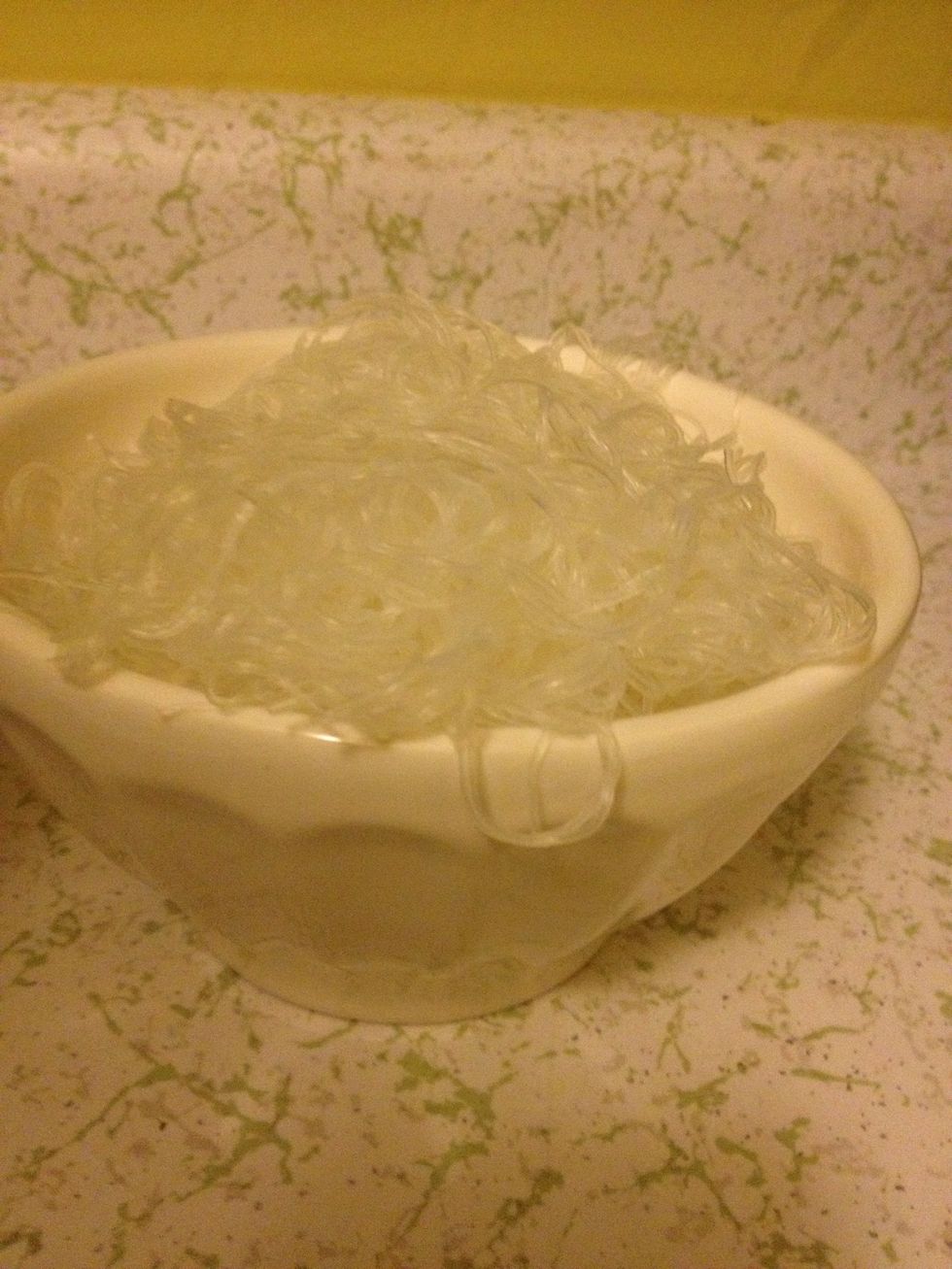 cooked vermicelli noodles.