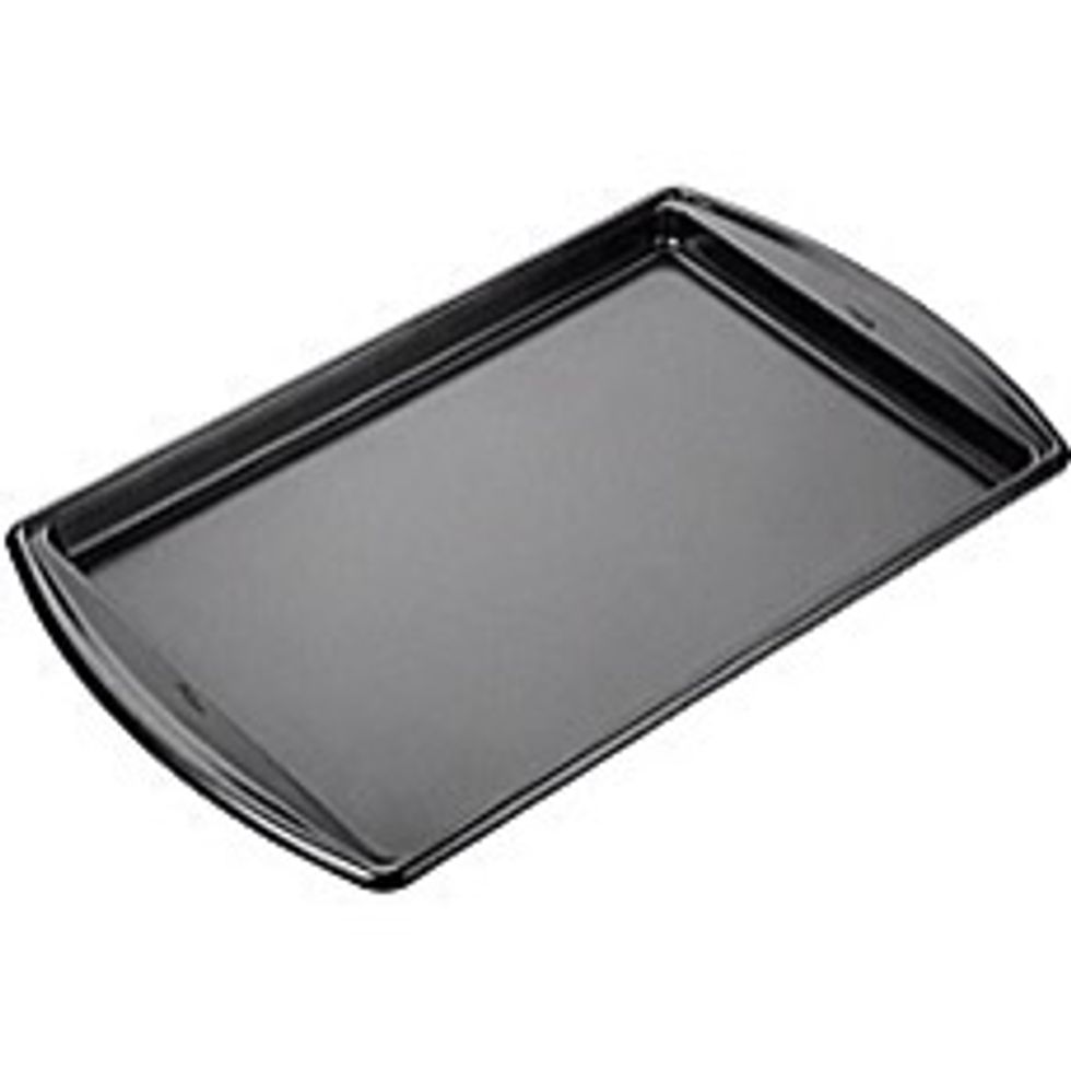 Cookie sheet I can use a cookie sheet to make cookies Used for baking cookies pastries and bread rolls