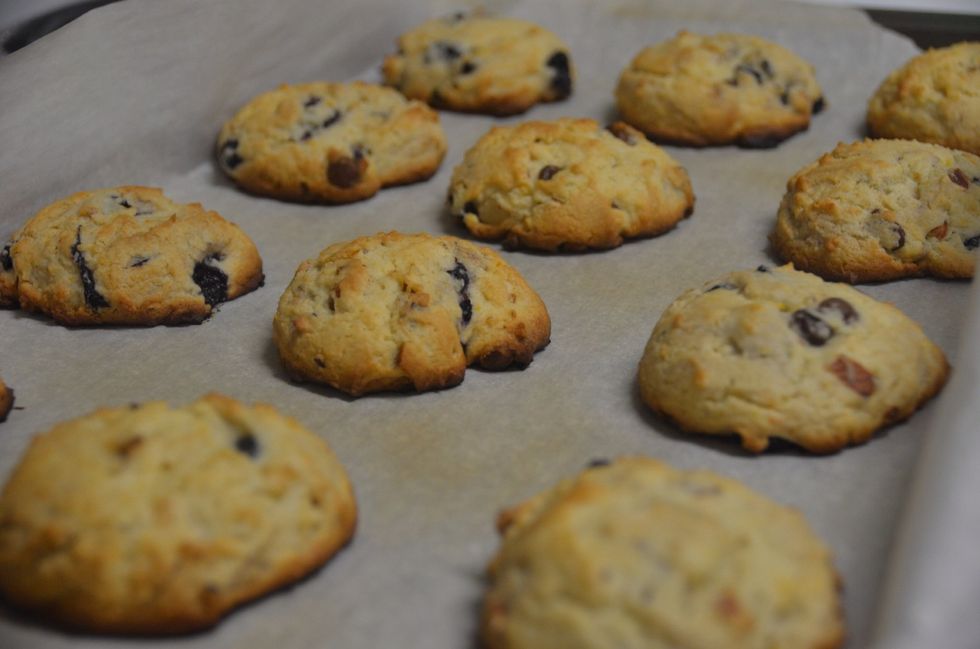 Cookies are ready. Cool them on a wire rack.
