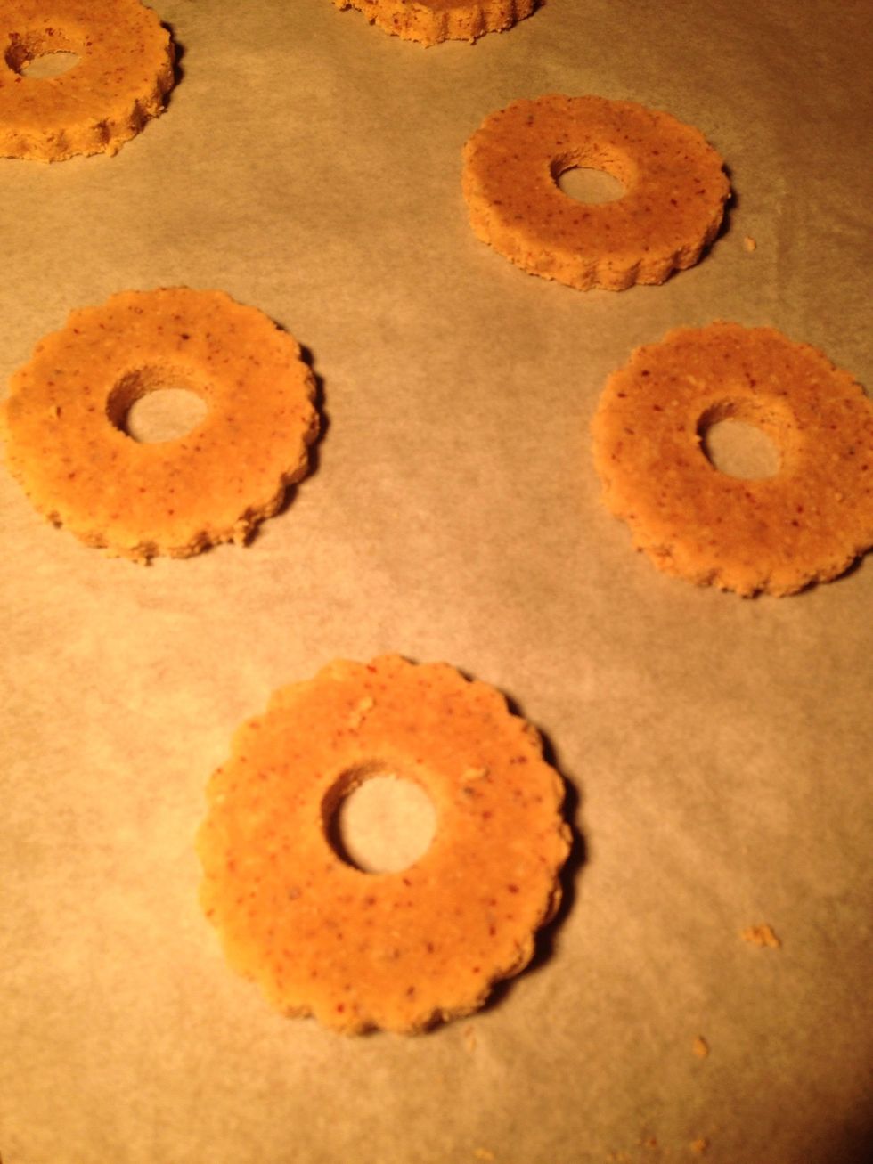 Cookies will be crisp on the outside yet pliable on the inside.