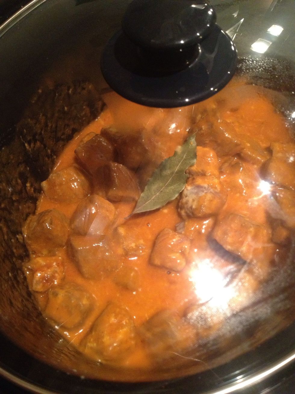 Cooking away nicely!