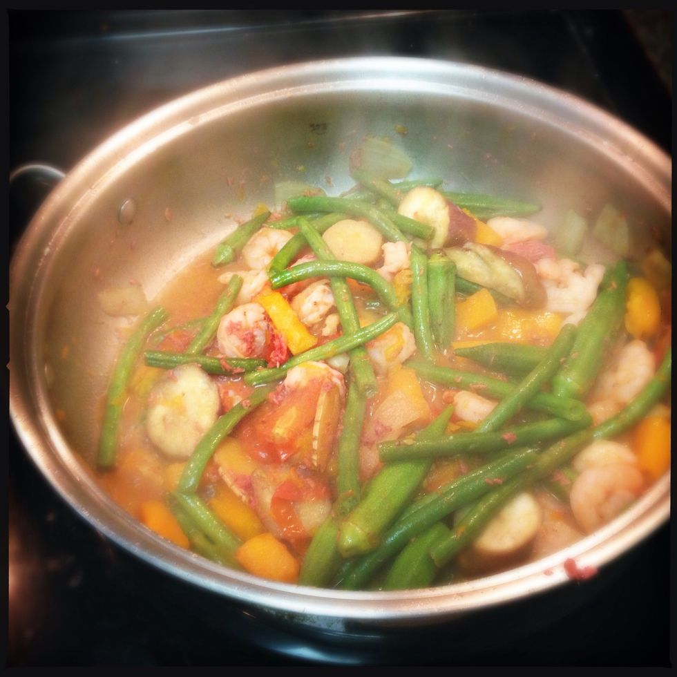 Cooking covered will help keep liquids from evaporating