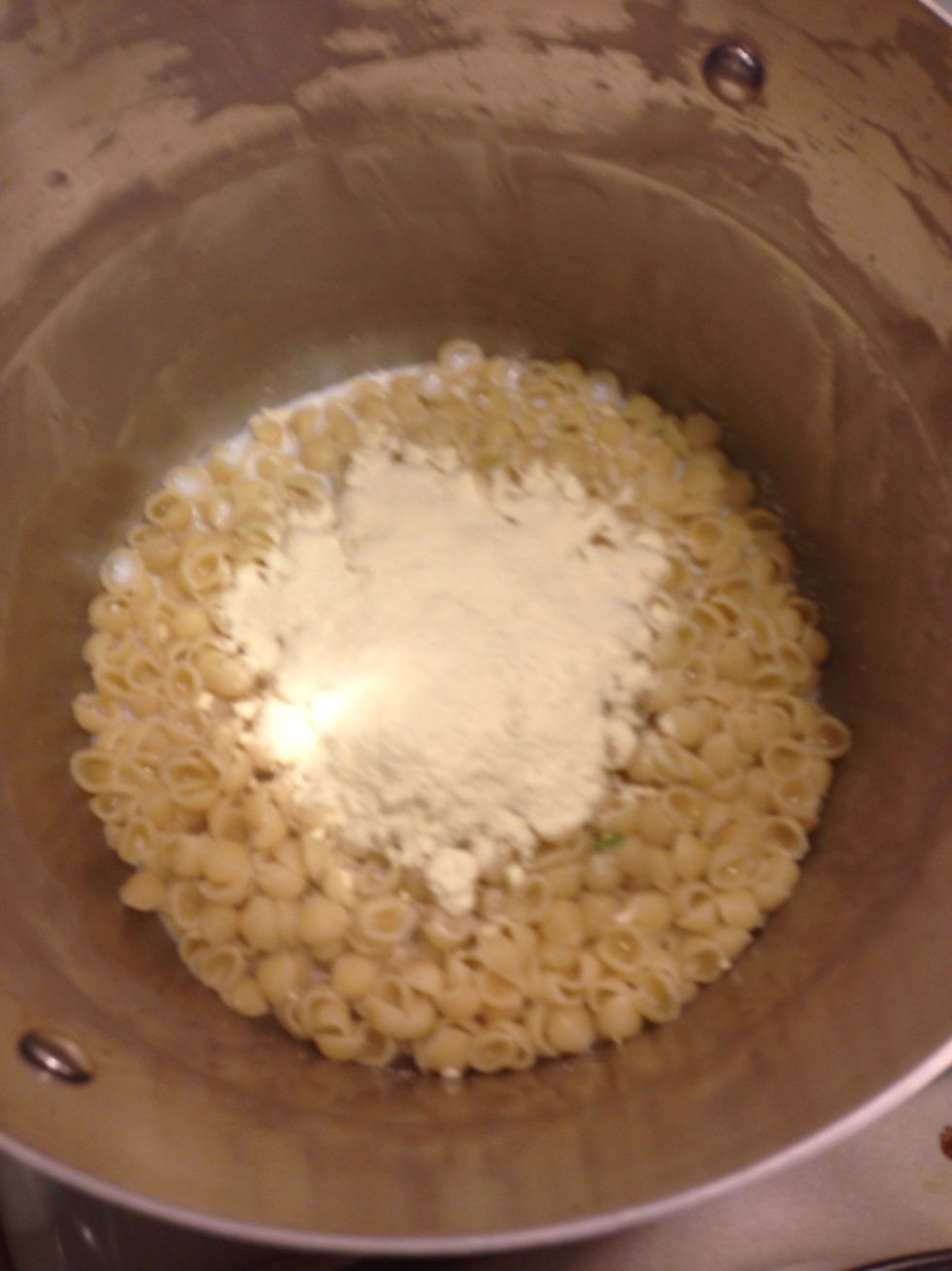 Cooking Mac and cheese like the box says!