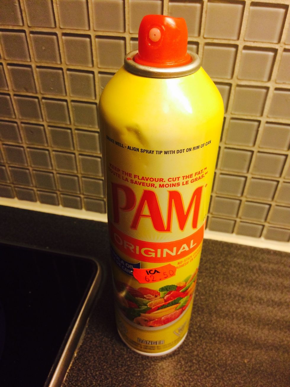 Cooking spray if you use baking tins