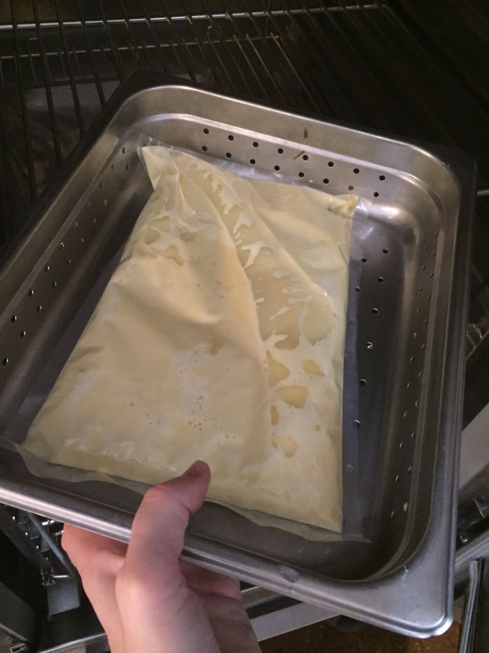 Cool down in the blast chiller.