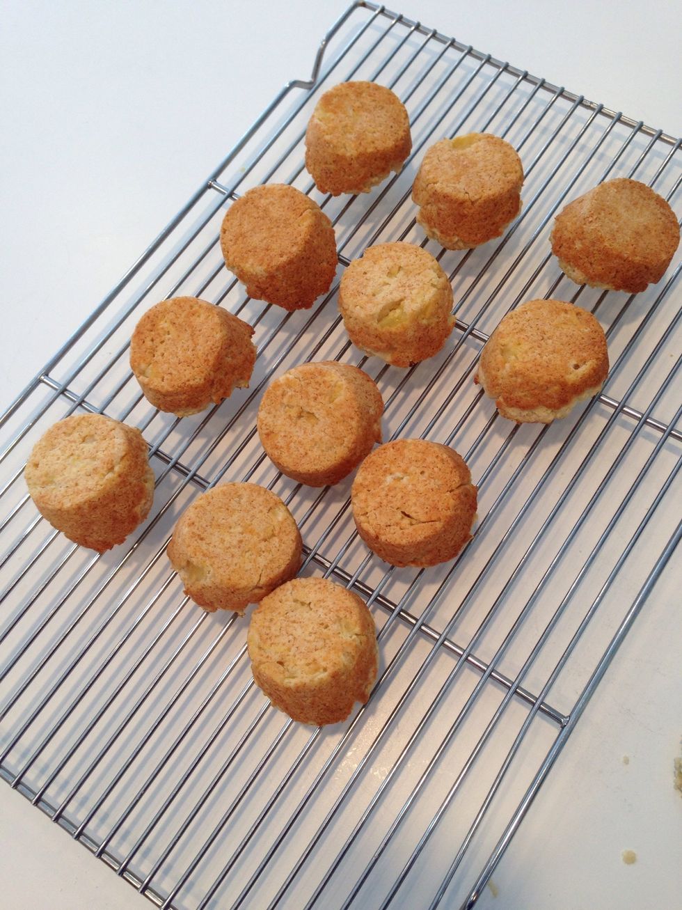 Cool in the pan about 2 minutes then turn out onto a rack.