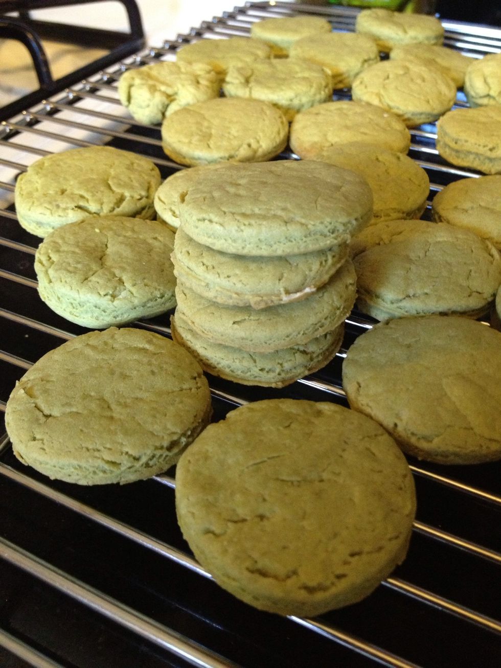 Cool on a wire rack. Makes about 42 small cookies, depending on the size of the cookie cutter that you use.