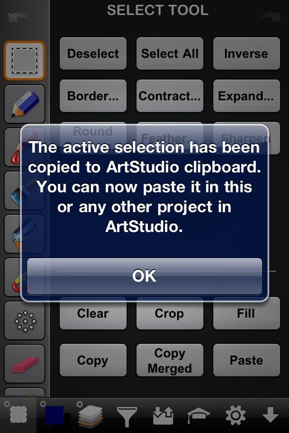 Copy the selection just like you copied the first "cut out".