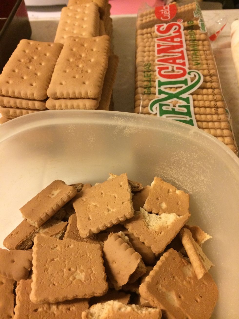 count cookies, use the broken ones to blend