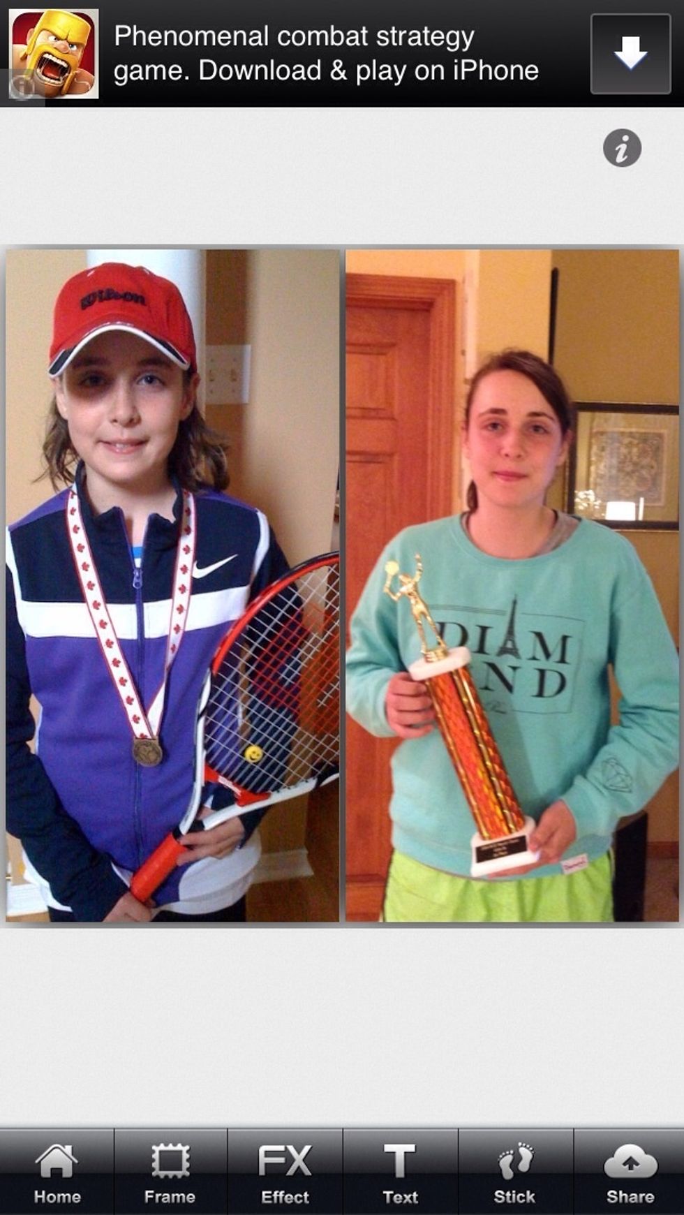 Countless hours of practicing, devoting all my free time to the tennis court and pushing PAST my breaking point has made me the confident young athlete I am today.