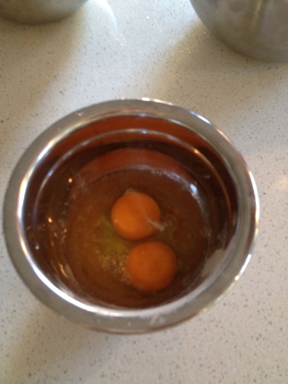 Couple of eggs in and mix