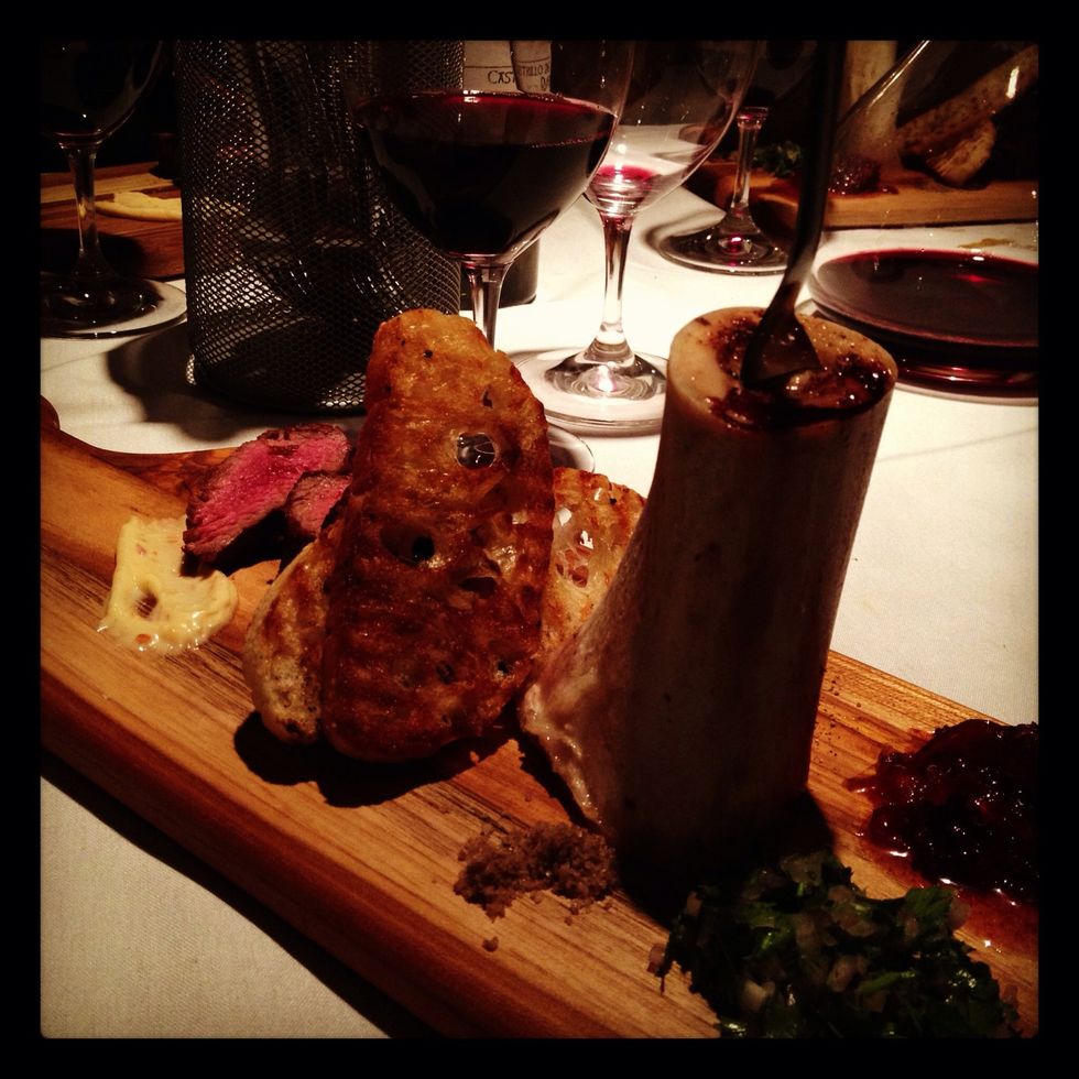 Course 12 & 13- bone marrow & filet