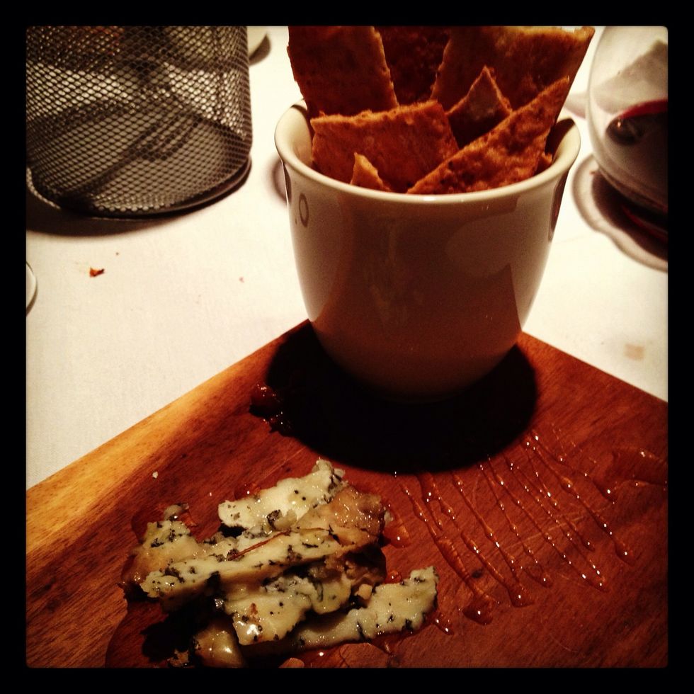 Course 14- Blue Cheese w/ honey