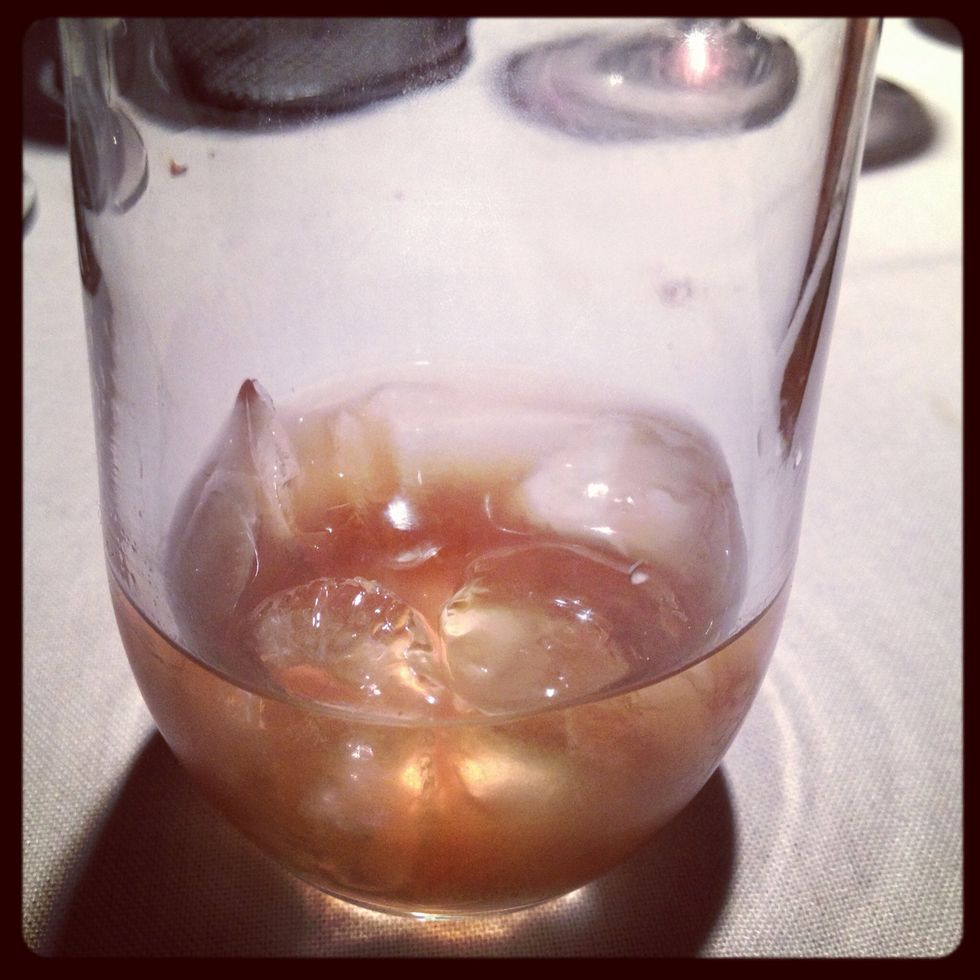 Course 14- intermezzo- homemade sweet vermouth