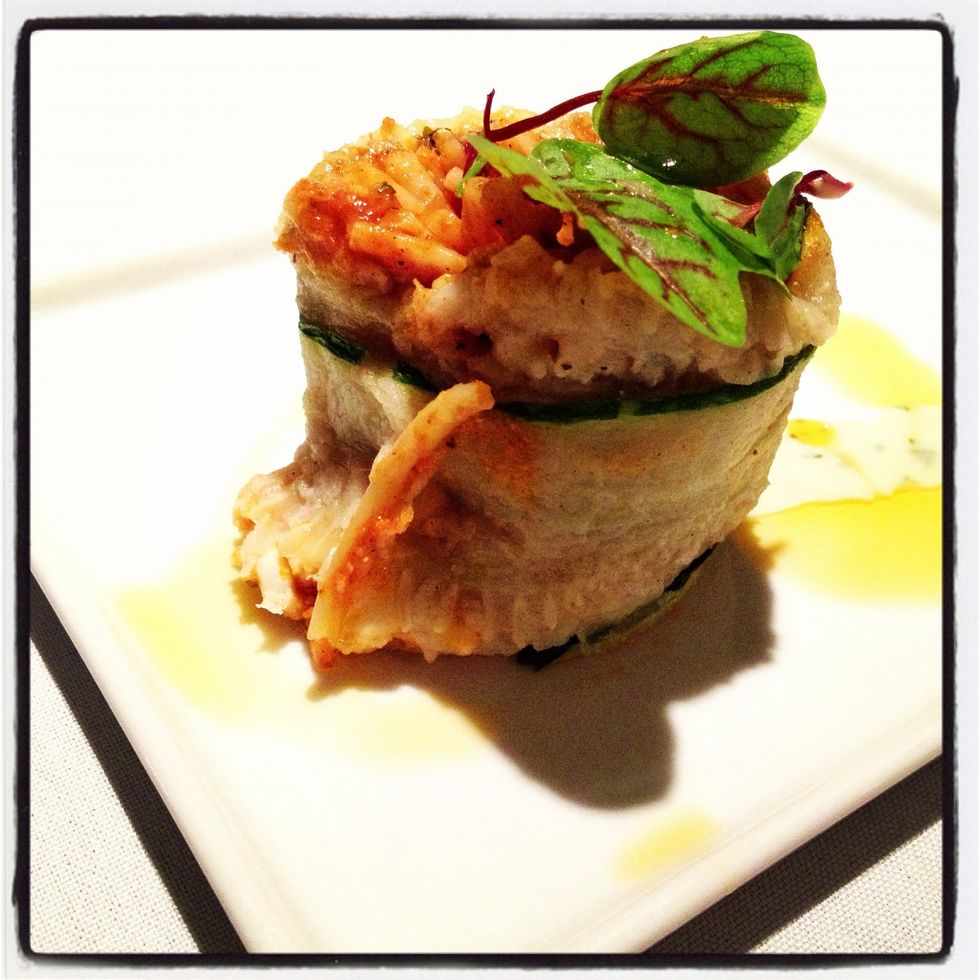 Course 5- Pasta Wrapped Zuchini