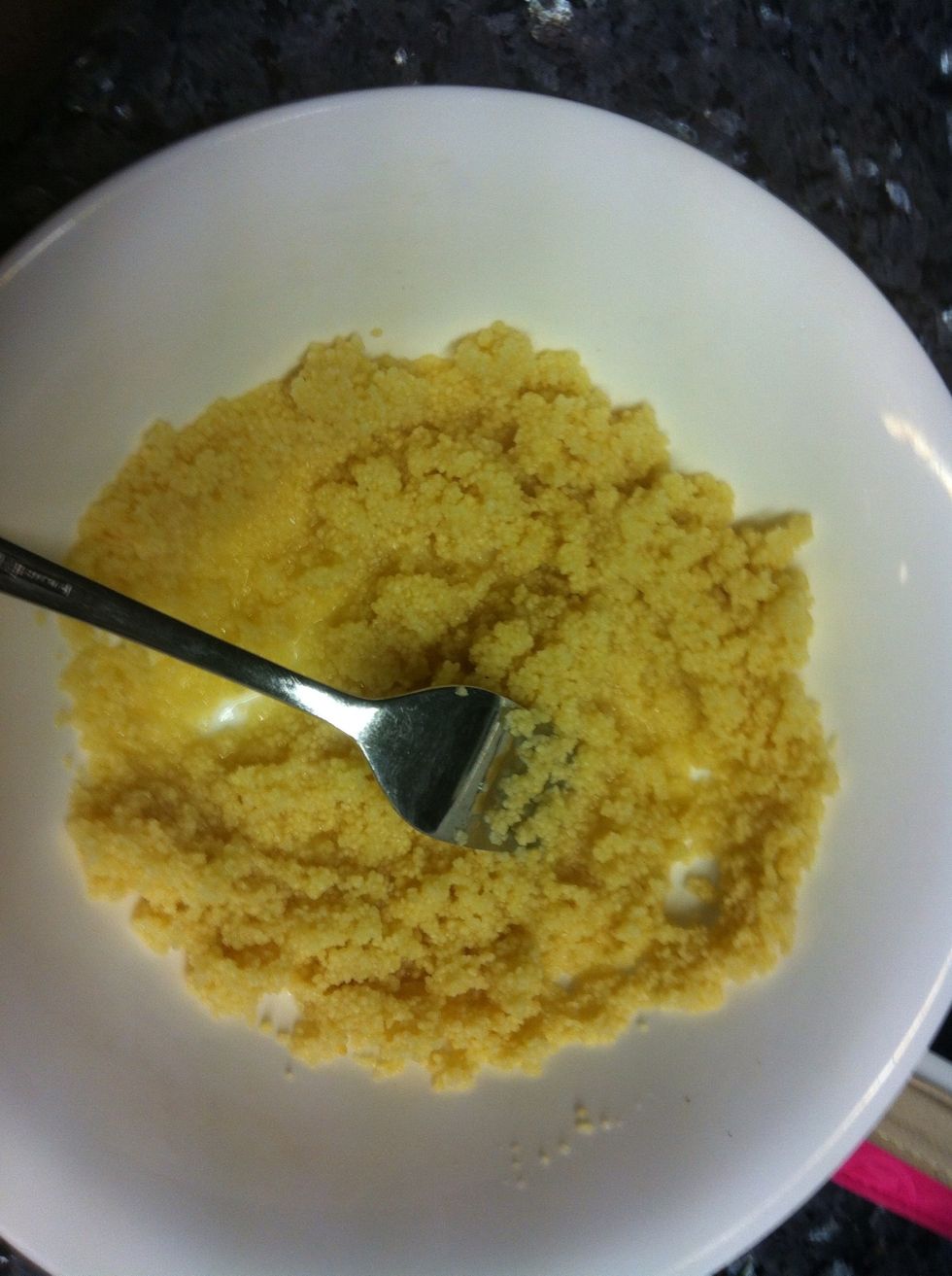 Couscous should puff up as so