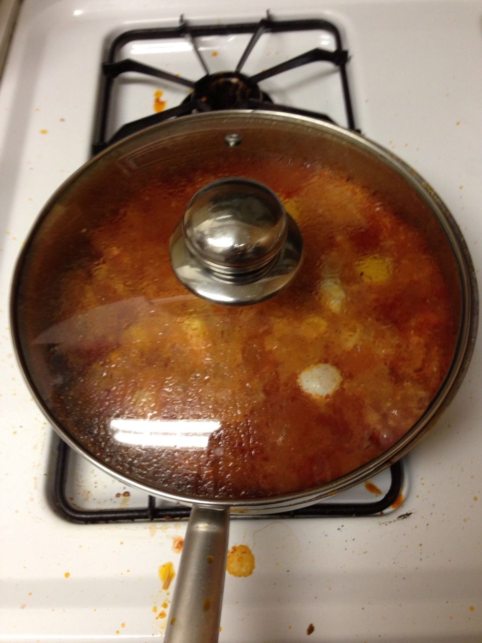 Cover again and cook 5 minutes for soft yoke or 10 minutes for hard yoke