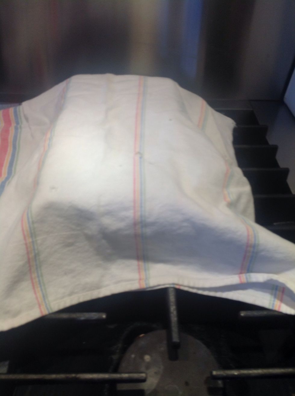 Cover again with a clean towel