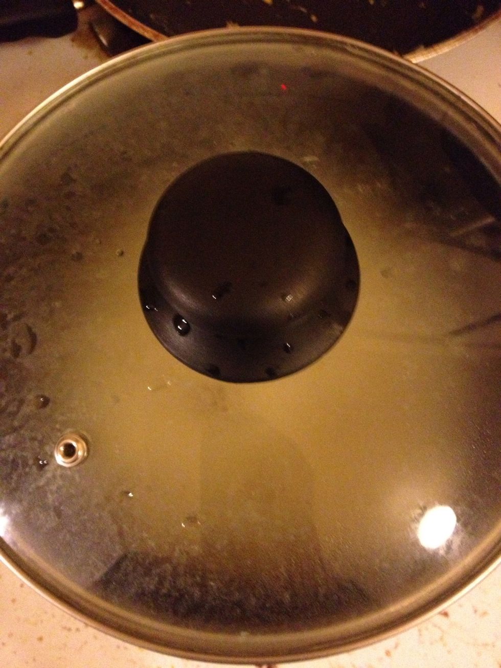 Cover and cook for exactly 12 minutes.