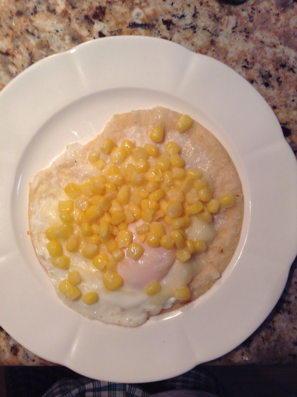 Cover and cook the corn for 3 minutes. Remove from pan.
