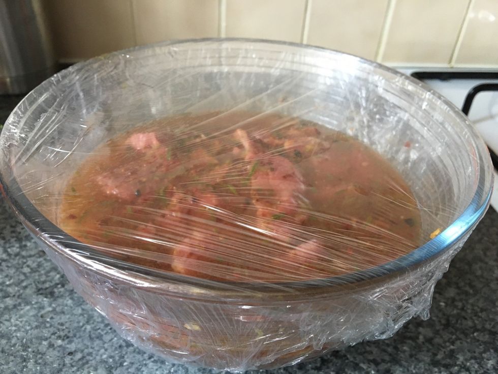 Cover and leave overnight at least, for best results I recommend two days marinading