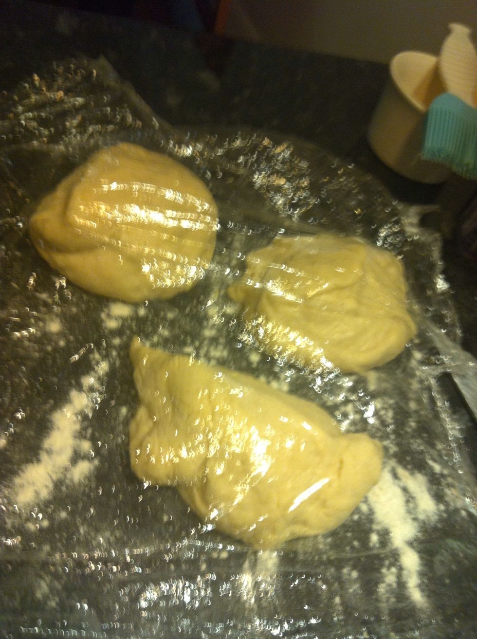 Cover and leave to rest for 15mins so it's easier to shape.