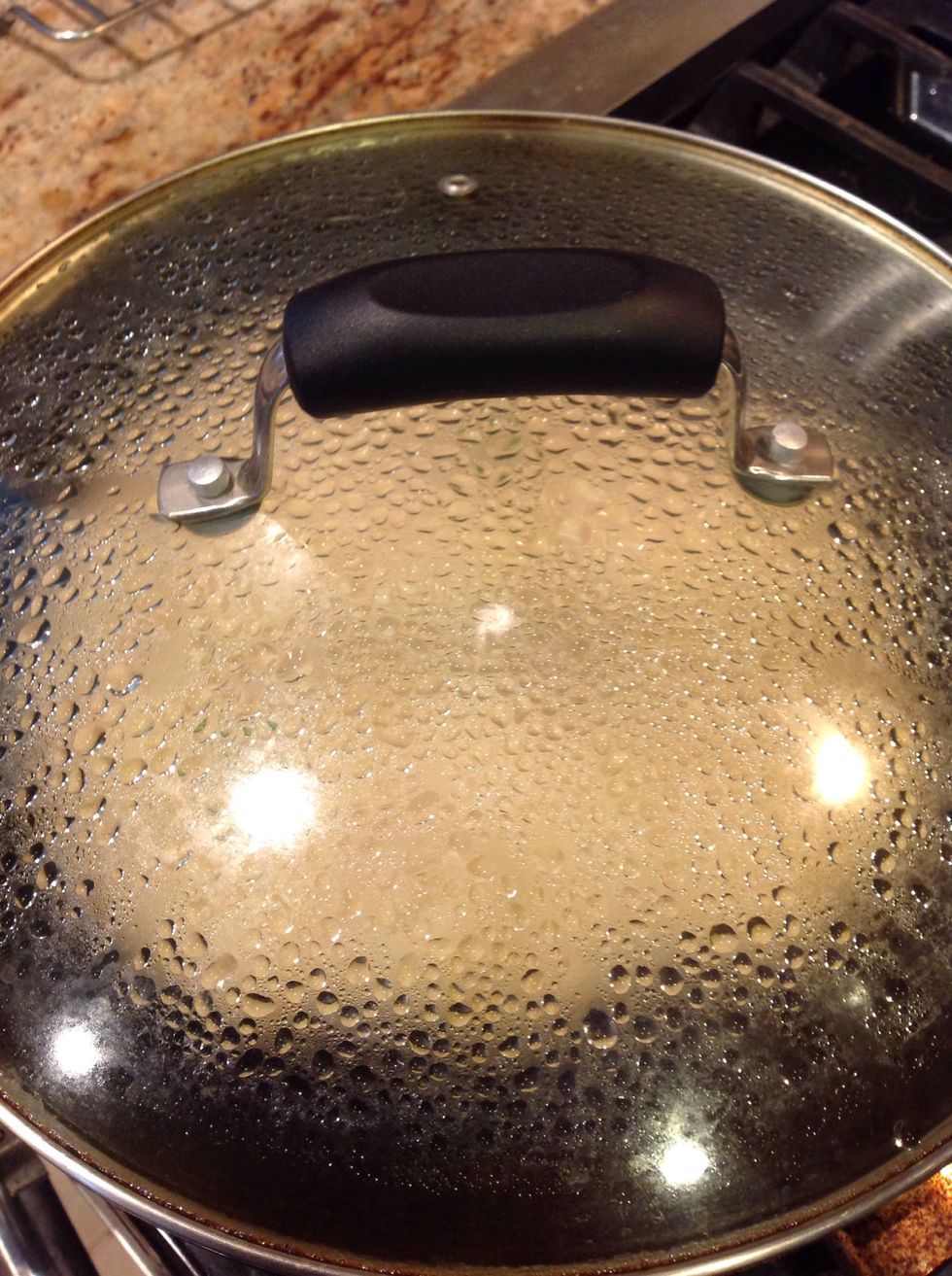 Cover and let cook for 4-5 mins. Target is to get a nice brown roast on the bottom of the crepe.