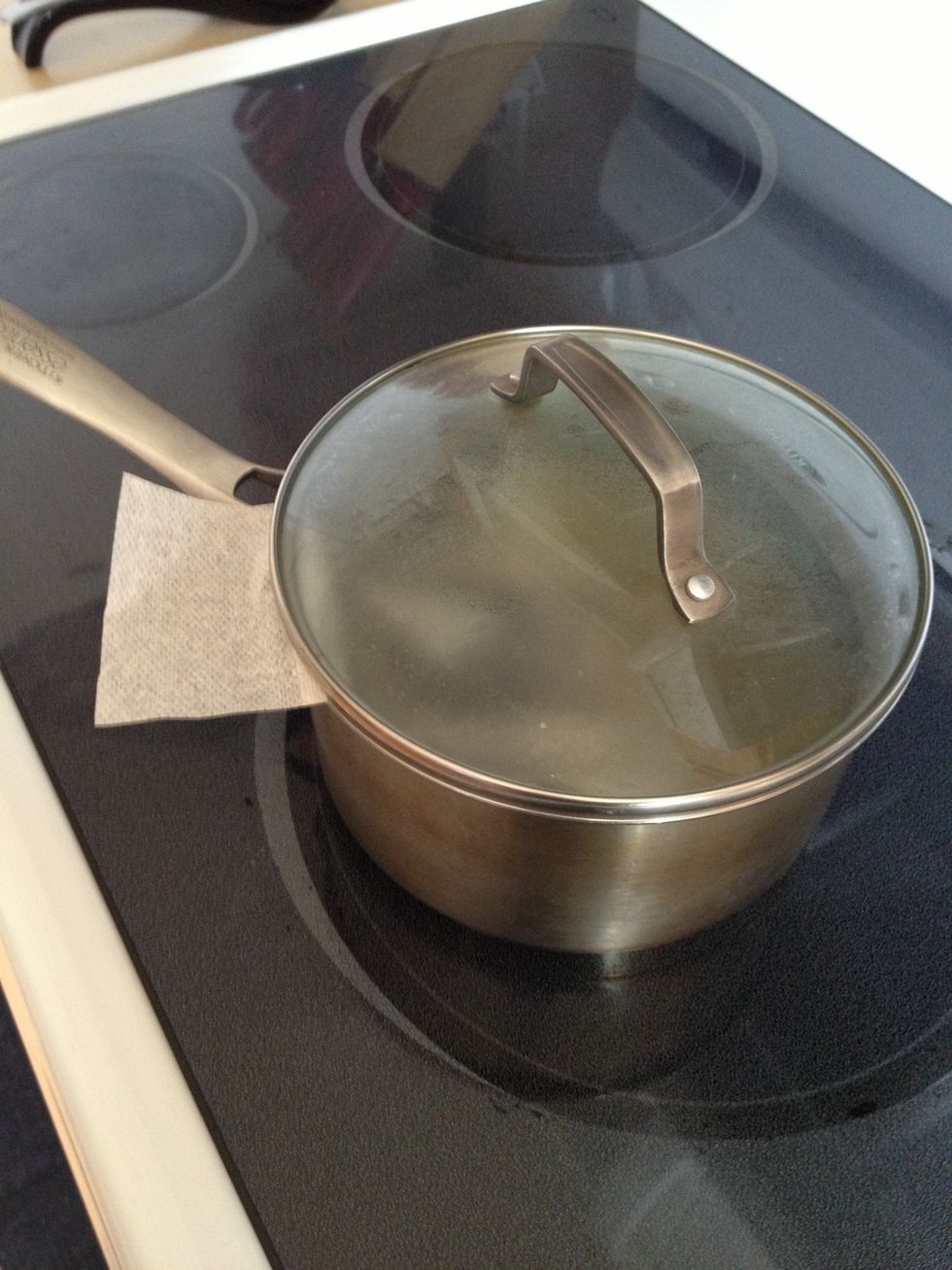 Cover and let steep until cool (room temp)