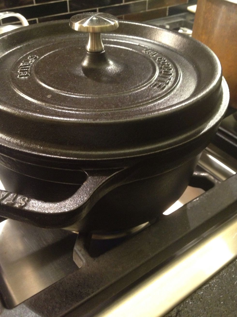 Cover and oven it. Steady hands.