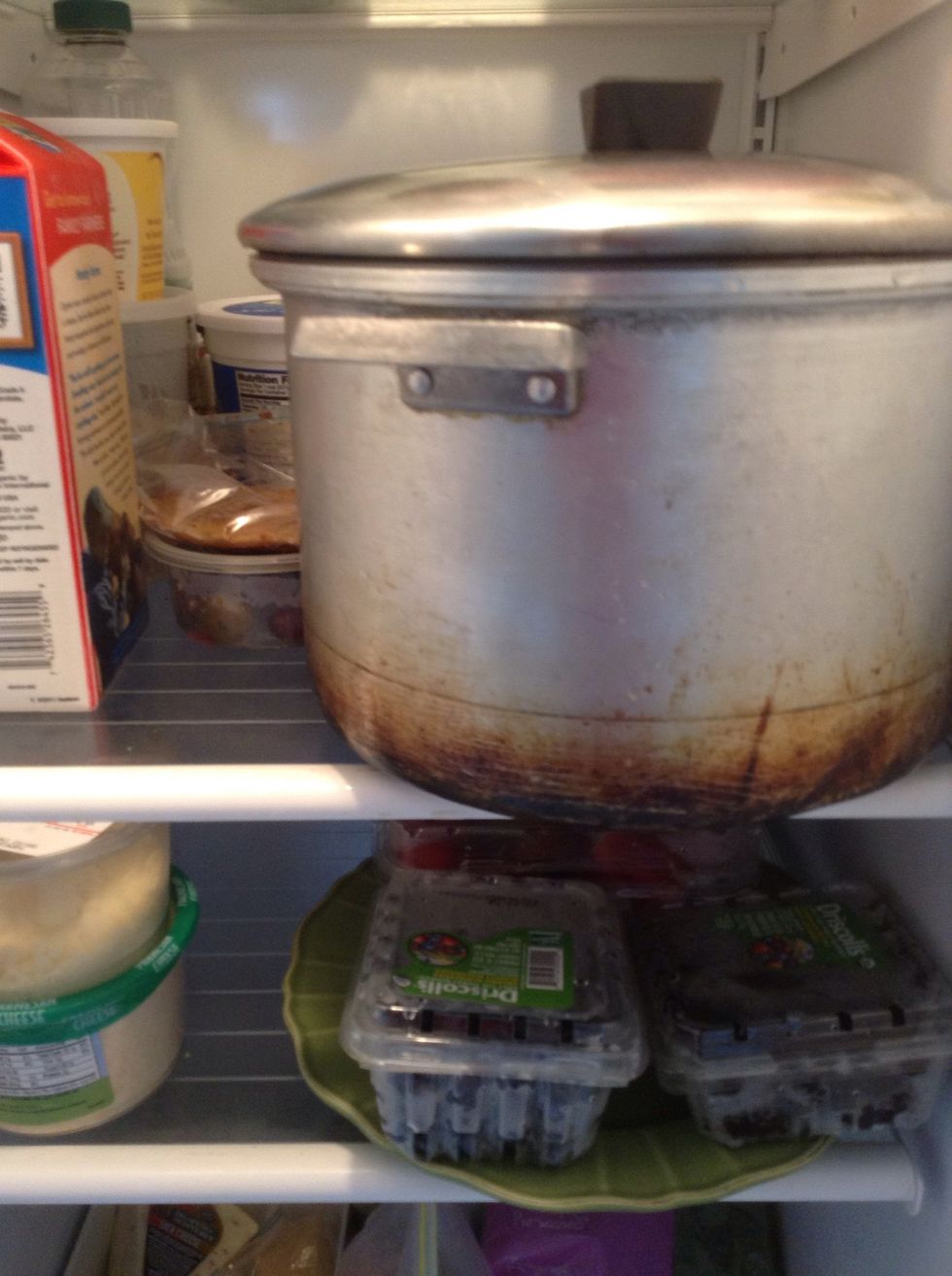 Cover and put into the refrigerator for a few hours or you can even let it sit overnight.