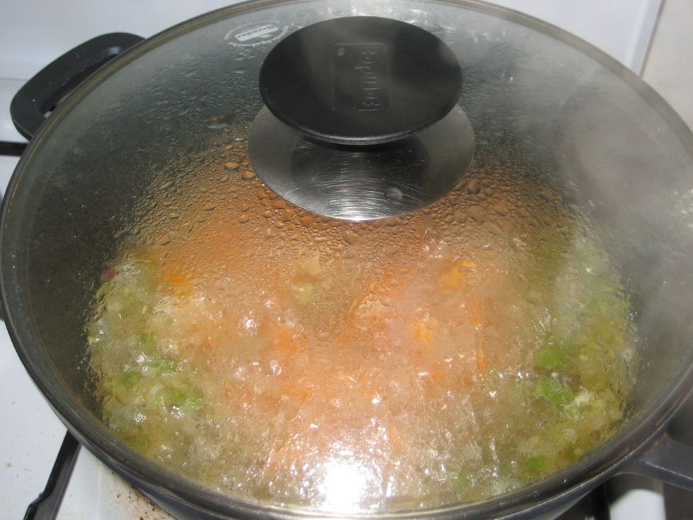 Cover and reduce the heat and simmer for about 20 minutes or until the carrots are tender to be blended.