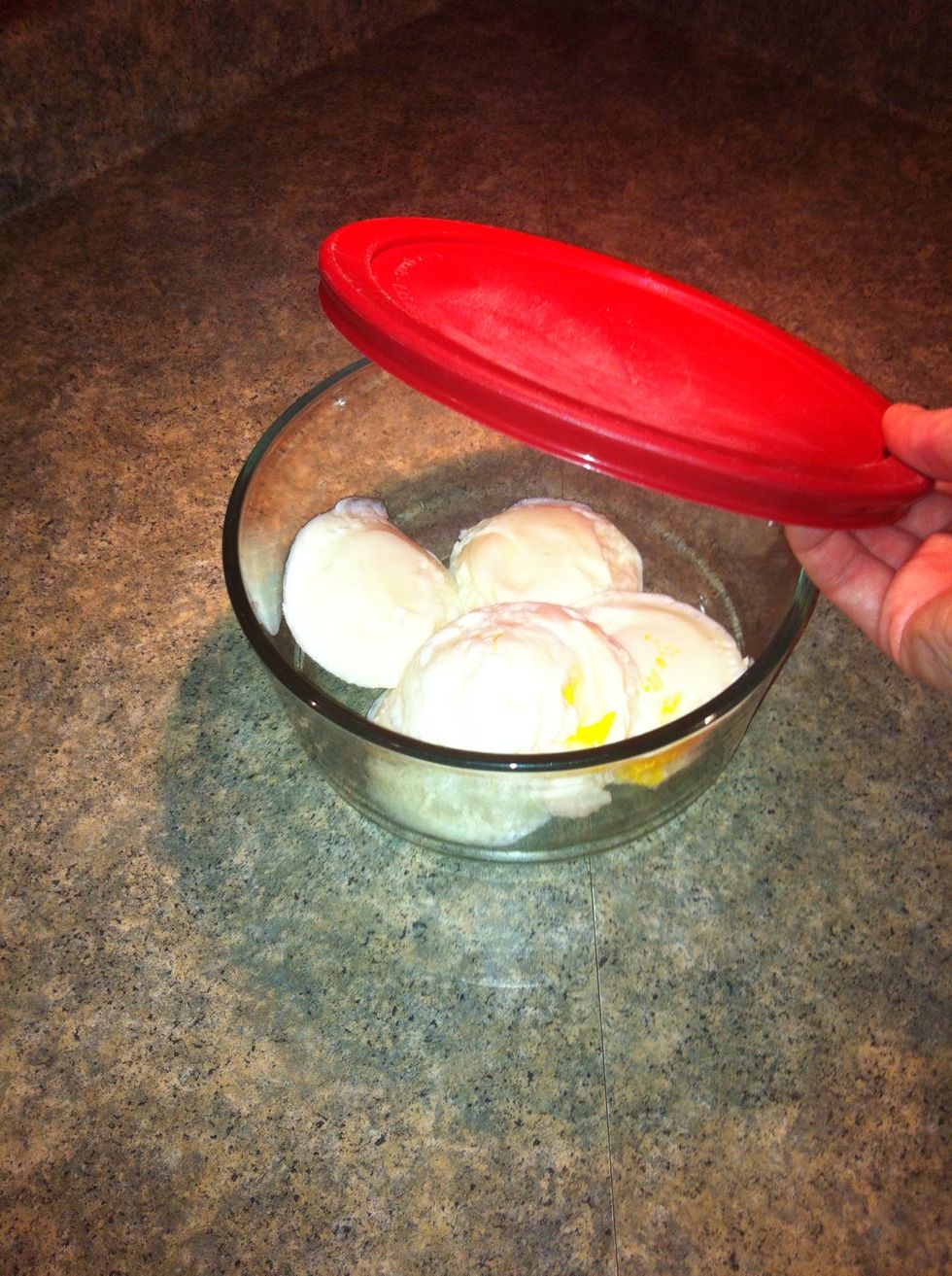 Cover bowl and refrigerate for an hour or more